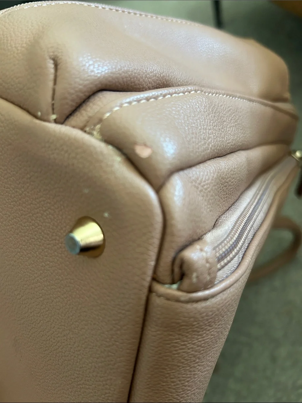 Ayla & Co Caffe Vegan Leather Diaper Bag